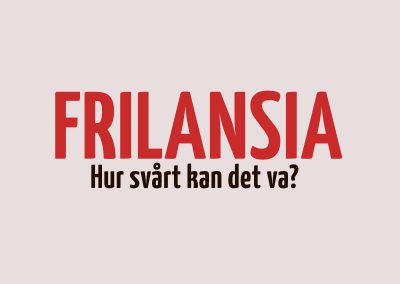 Frilansande testpost